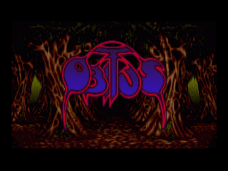 Obitus title screen for Amiga